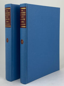 The Cambridge University Press 1696-1712 - 2 Volumes